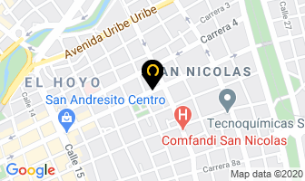 Mapa de Almacén Fibraresinas en Cali