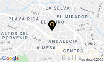 Mapa de Almacen Galux en Bello