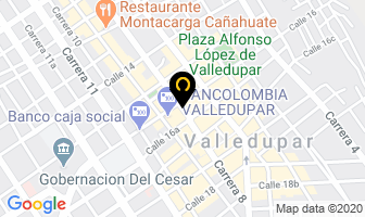 Mapa de Almacén Ganadero en Valledupar
