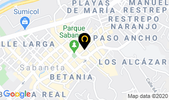 Mapa de Almacén Hierofanías en Sabaneta