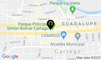 Mapa de Almacén Icoplásticos Distribuidora en Cartago