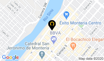 Mapa de Almacén Jhon J. Variedades en Montería