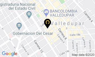 Mapa de Almacen Leonardo Gomez en Valledupar