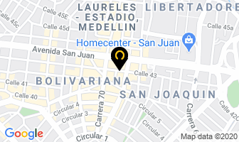 Mapa de Almacén los broches en Medellín