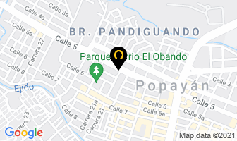 Mapa de Almacén M G Bike en Popayán