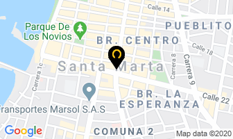 Mapa de Almacén Martextil en Santa Marta