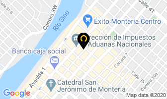 Mapa de Almacén Miami Tienda en Montería