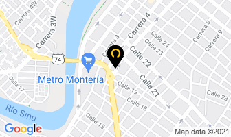 Mapa de Almacen Mototaxi en Montería