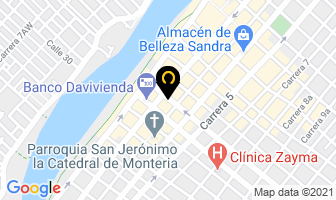 Mapa de Almacén Oprtunidades en Montería