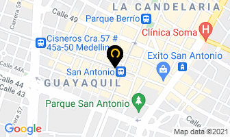 Mapa de Almacén Peruchos en Medellín