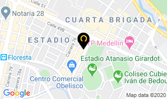 Mapa de Almacen Pinturas Idea S.a. en Medellín