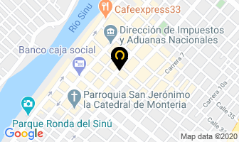 Mapa de Almacén Punto Center Ltda. en Montería