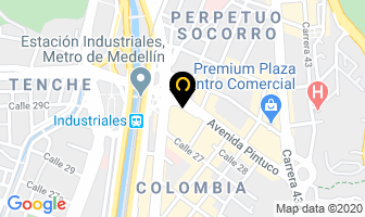 Mapa de Almacén Punto Real en Medellín