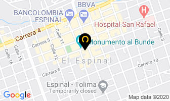 Mapa de Almacen Refrigas en Espinal