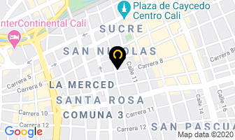 Mapa de Almacén Santangel Ltda. en Cali