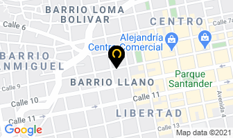 Mapa de Almacén Suministros Global Toner en Cúcuta