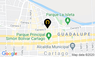 Mapa de Almacén Super Adornos en Cartago