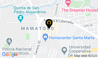 Mapa de Almacén Tommy en Santa Marta