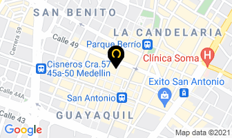 Mapa de Almacén Topsix en Medellín