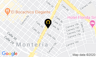 Mapa de Almacén Tracto Diesel en Montería