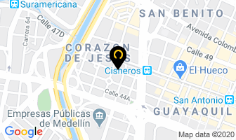 Mapa de Almacén Unipartes en Medellín