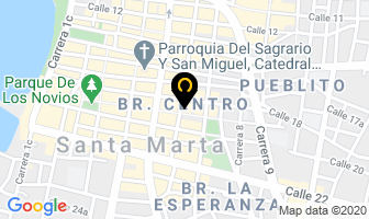 Mapa de Almacén Vago's Store en Santa Marta