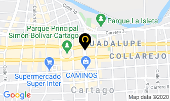 Mapa de Almacén Valher en Cartago