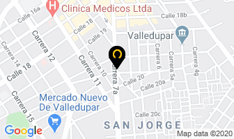Mapa de Almacén Valle Camperos en Valledupar