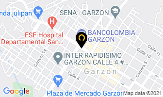 Mapa de Almacen Variedades Gomez en Garzón