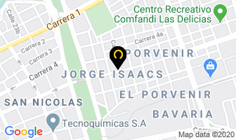 Mapa de Almacen Vidrios Y Accesorios en Cali