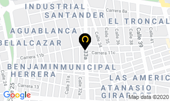 Mapa de Almacén Vidrios Y Aluminios La 33a en Cali
