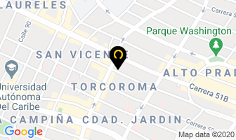 Mapa de Almacen V.i.p Party en Barranquilla