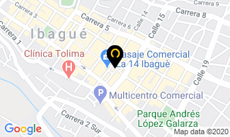Mapa de Almacenes Alberto Vo5 - Incoco S.a. en Ibagué