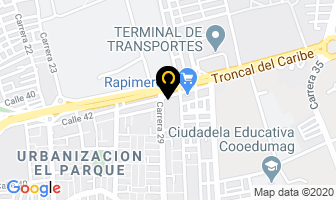 Mapa de Almacenes Corona S.a. en Santa Marta