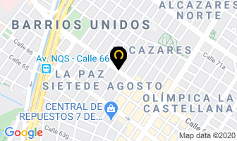 Mapa de Almacenes El Centro Del Aluminio en Bogotá D.C
