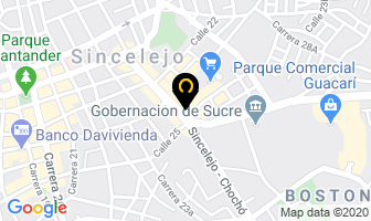 Mapa de Almacenes Gino Passcalli en Sincelejo