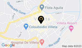 Mapa de Almacenes La Economia en Villeta