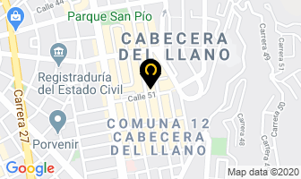 Mapa de Almacenes Tex-lady en Bucaramanga