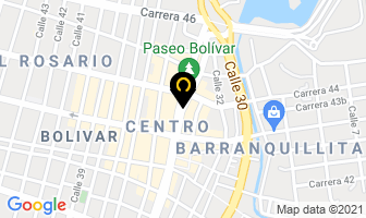 Mapa de Almacõn Estreno en Barranquilla