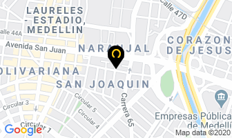 Mapa de Almojábanas Don John en Medellín