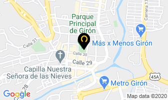 Mapa de Alonso Meza en Girón