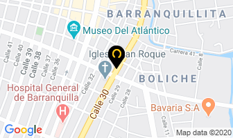 Mapa de Alperto Vidrios en Barranquilla