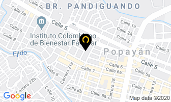 Mapa de Alquieventos en Popayán