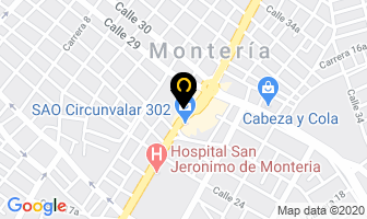 Mapa de Alquiler De Bulldozer Movicor en Montería