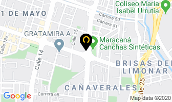 Mapa de Alquiler De Equipos Tanatos en Cali