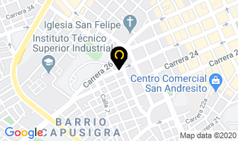 Mapa de Alta Costura Cecitz en Pasto