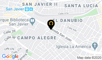 Mapa de Aluberbe en Medellín