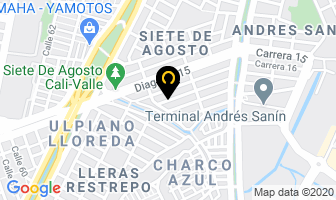 Mapa de Aluminios Arquitectónicos Del Valle en Cali