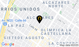 Mapa de Aluminios Castañeda en Bogotá D.C