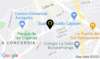 Mapa de Aluminios C.m. en Bucaramanga